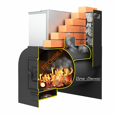 Печь банная Теплосталь Емельяныч 3 Ретро дверца чугун Печь банная Теплосталь Емельяныч 3 Ретро дверца чугун