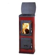 Стальная печь-камин Thorma MILANO II termoplate бордовая Стальная печь-камин Thorma MILANO II termoplate бордовая