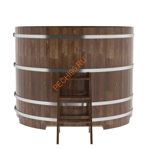 Купель для бани BentWood круглая из сращённой морёной лиственницы, D1,8 м