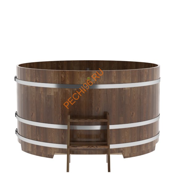 Купель для бани BentWood круглая из сращённой морёной лиственницы, D1,8 м