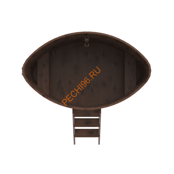 Купель для бани BentWood овальная из мореного дуба Рустик, 1,12х1,83 м Купель для бани BentWood овальная из мореного дуба Рустик, 1,12х1,83 м
