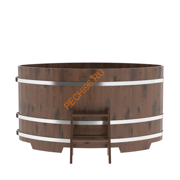 Купель для бани BentWood овальная из мореного дуба Рустик, 1,12х1,83 м Купель для бани BentWood овальная из мореного дуба Рустик, 1,12х1,83 м