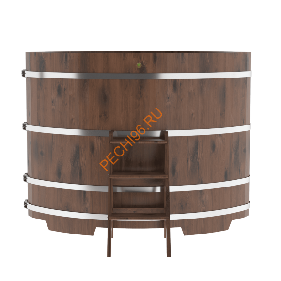 Купель для бани BentWood овальная из мореного дуба Рустик, 1,12х1,83 м Купель для бани BentWood овальная из мореного дуба Рустик, 1,12х1,83 м