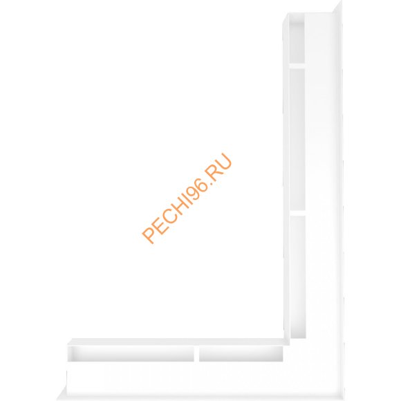 Люфт Kratki NP/L60/B угловой белый 766x547мм Люфт Kratki NP/L60/B угловой белый 766x547мм