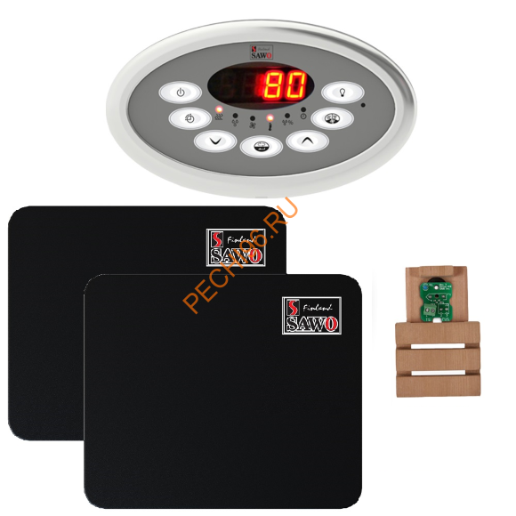 Комплект управления SAWO INNOVA CLASSIC S до 30 кВт, черный Комплект управления SAWO INNOVA CLASSIC S до 30 кВт, черный