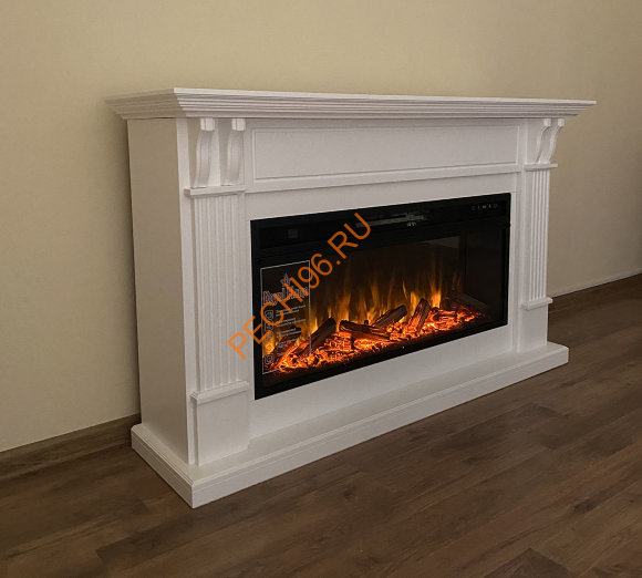 Электрокамин Royal Flame Cardiff белый с очагом Vision 42 LED Электрокамин Royal Flame Cardiff белый с очагом Vision 42 LED