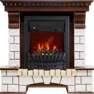 Электрокамин Royal Flame Pierre Luxe угловой темный дуб с очагом Aspen