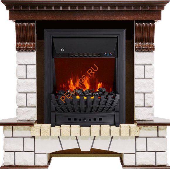 Электрокамин Royal Flame Pierre Luxe темный дуб с очагом Aspen