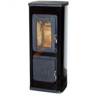 Стальная печь-камин Thorma MILANO II termoplate черная