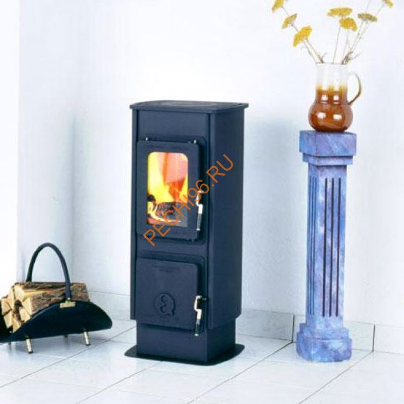 Стальная печь-камин Thorma MILANO II termoplate черная