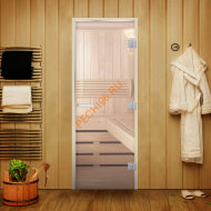 Дверь стеклянная Арта Статус 60G Прозрачная, ольха Дверь стеклянная Арта Статус 60G Прозрачная, ольха