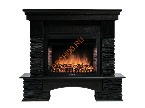 Электрокамин Electrolux Sphere Plus EFP/P-3320RLS с порталом Firelight Pietra Nuovo 30, сланец черный