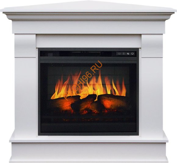 Электрокамин Royal Flame Monaco угловой Бьянко белый с очагом Vision 23 EF LED 3D FX Электрокамин Royal Flame Monaco угловой Бьянко белый с очагом Vision 23 EF LED 3D FX