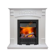 Электрокамин Dimplex Sorrento угловой с очагом Danville Black FB2 белый дуб