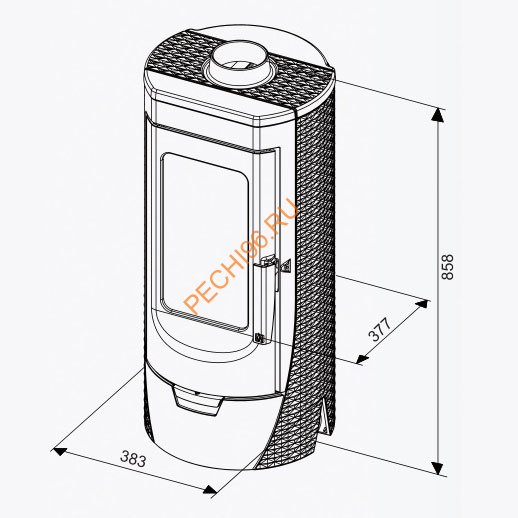 Чугунная печь-камин PLAMEN TARA Чугунная печь-камин PLAMEN TARA
