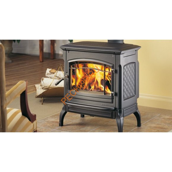 Чугунная печь-камин Hergom Shelburne, черная