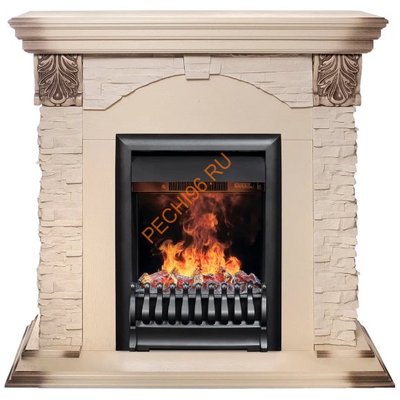 Электрокамин RealFlame Dublin Lux WT с очагом 3D Oregan