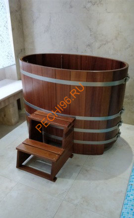 Купель для бани Blumenberg TBK 130х79 Premium H110 овальная из камбалы (чертеж 130/8) Купель для бани Blumenberg TBK 130х79 Premium H110 овальная из камбалы (чертеж 130/8)