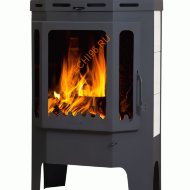 Печь-камин EcoKamin БАВАРИЯ ПРИЗМАТИК пристенно угловой