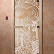 Дверь стеклянная DoorWood «Жар-птица прозрачная», 1800х600 мм