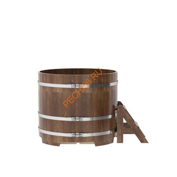 Купель для бани BentWood круглая из сращённой морёной лиственницы, D 1,17м
