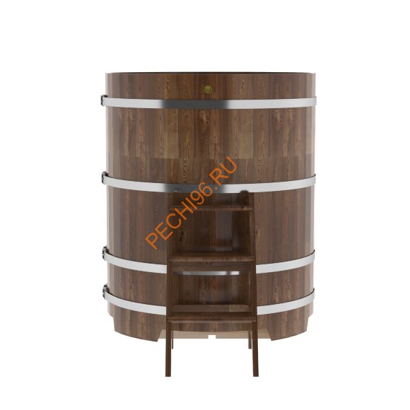 Купель для бани BentWood круглая из сращённой морёной лиственницы, D 1,17м