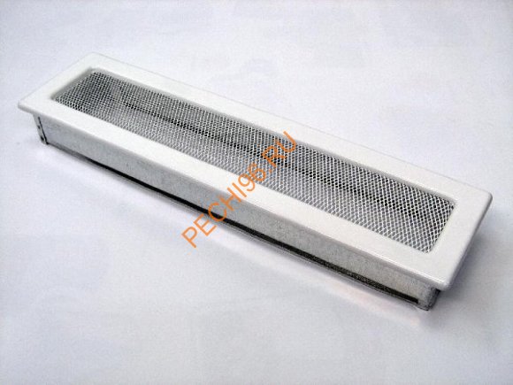 Вентиляционная решетка Kratki 42B 110х420 мм белая Вентиляционная решетка Kratki 42B 110х420 мм белая