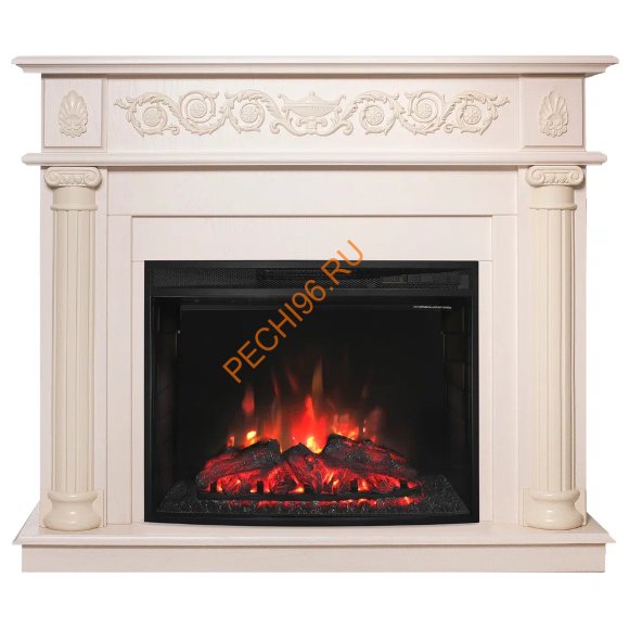 Электрокамин RealFlame Attica 25,5 WT c очагом Evrika 25,5 LED