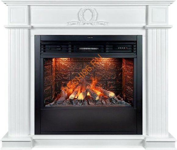 Электрокамин Royal Flame Modena Бьянко белый с очагом Design B800RF 3D Электрокамин Royal Flame Modena Бьянко белый с очагом Design B800RF 3D