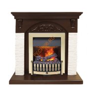 Электрокамин Dimplex Bern с очагом Danville Brass FB2 темный дуб Электрокамин Dimplex Bern с очагом Danville Brass FB2 темный дуб