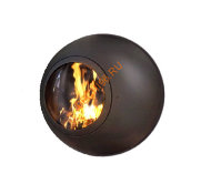 Камин Focus Emifocus с выпуклым стеклом, труба в стене Камин Focus Emifocus с выпуклым стеклом, труба в стене