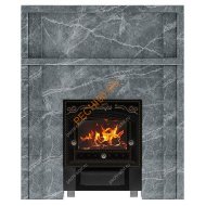 Портал для банной печи Сибирь (700х700) Талькомагнезит, рваный камень