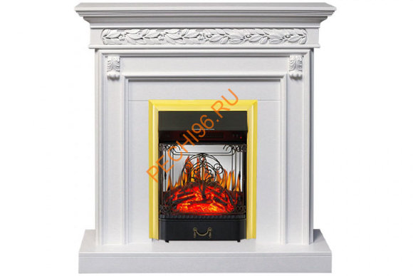 Электрокамин Royal Flame Valletta белый с очагом Majestic FX M Электрокамин Royal Flame Valletta белый с очагом Majestic FX M