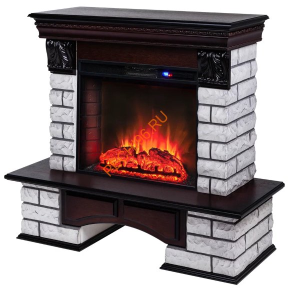 Электрокамин RealFlame Country Lux Rock 25,5 AO с очагом Sparta 25,5 LED