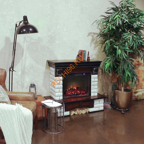 Электрокамин RealFlame Country Lux Rock 25,5 AO с очагом Sparta 25,5 LED