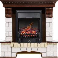 Электрокамин Royal Flame Pierre Luxe угловой темный дуб с очагом Fobos FX