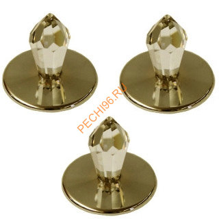 Набор хрустальных насадок Cariitti CR12 Kit 3 золото