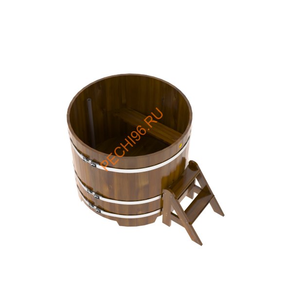 Купель для бани BentWood круглая из морёной лиственницы Рустик, D 1,17м Купель для бани BentWood круглая из морёной лиственницы Рустик, D 1,17м
