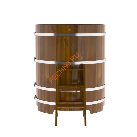 Купель для бани BentWood круглая из морёной лиственницы Рустик, D 1,17м Купель для бани BentWood круглая из морёной лиственницы Рустик, D 1,17м