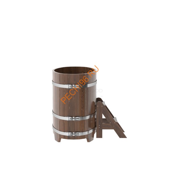 Купель для бани BentWood овальная из мореного дуба Премиум, 0,69х1,31 м Купель для бани BentWood овальная из мореного дуба Премиум, 0,69х1,31 м