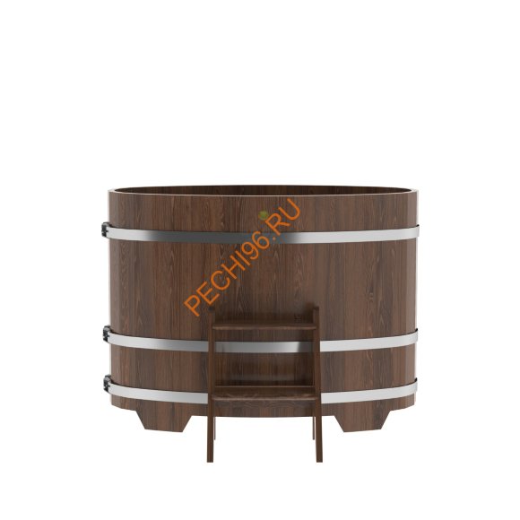 Купель для бани BentWood овальная из мореного дуба Премиум, 0,69х1,31 м Купель для бани BentWood овальная из мореного дуба Премиум, 0,69х1,31 м