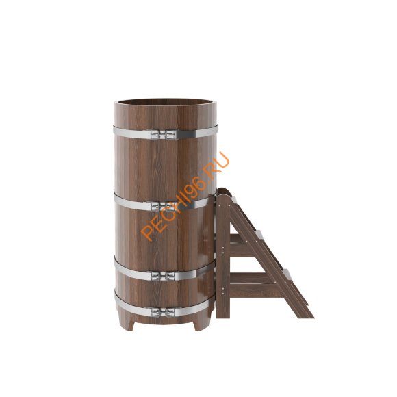 Купель для бани BentWood овальная из мореного дуба Премиум, 0,69х1,31 м Купель для бани BentWood овальная из мореного дуба Премиум, 0,69х1,31 м