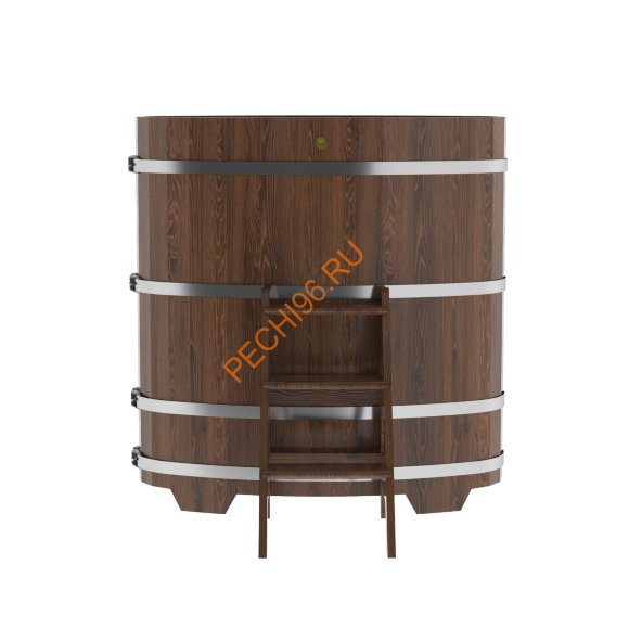 Купель для бани BentWood овальная из мореного дуба Премиум, 0,69х1,31 м Купель для бани BentWood овальная из мореного дуба Премиум, 0,69х1,31 м