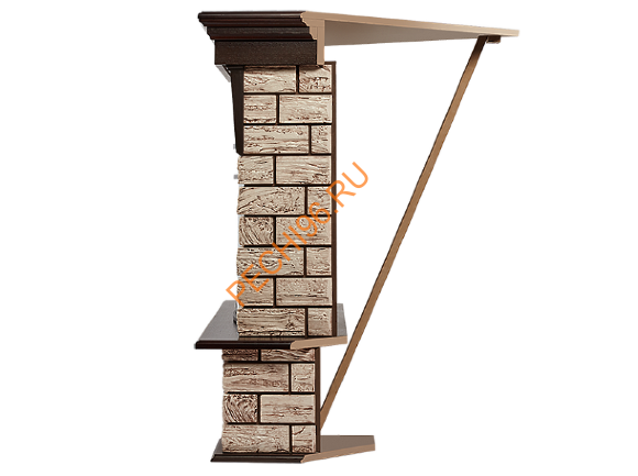 Электрокамин Electrolux Sphere Plus EFP/P-2720RLS с порталом Firelight Forte Wood 25U угловой, камень коричневый