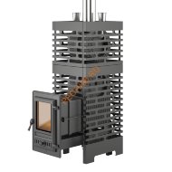 Печь банная Aston Шторм 26 Турбопар Long, чугун