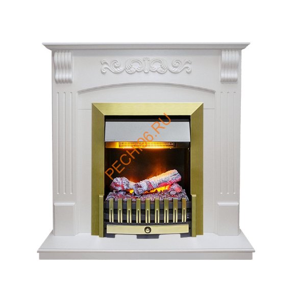 Электрокамин Dimplex Sorrento угловой с очагом Danville Antique Brass FB2 белый дуб Электрокамин Dimplex Sorrento угловой с очагом Danville Antique Brass FB2 белый дуб