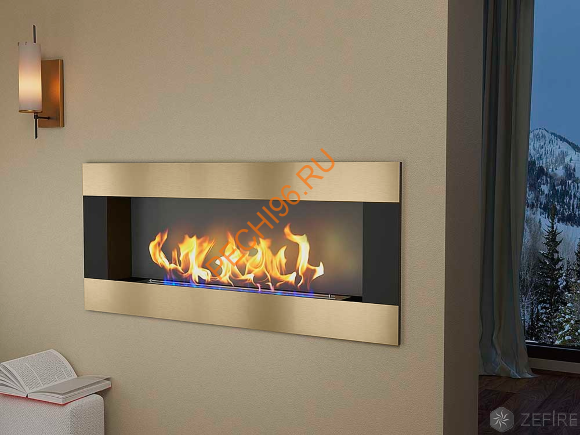 Биокамин ZeFire ELLIOT horizontal 1500 латунный Биокамин ZeFire ELLIOT horizontal 1500 латунный