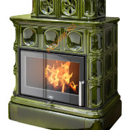 Печь-камин ABX Karelie NI кафельный цоколь вставка стальная