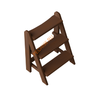 Лестница PolarSPA трехступенчатая термососна темная