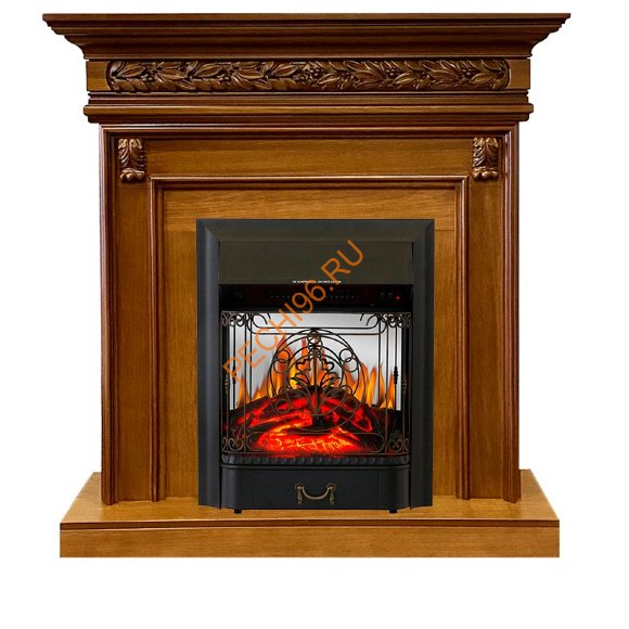Электрокамин Royal Flame Valletta орех с очагом Majestic FX M Электрокамин Royal Flame Valletta орех с очагом Majestic FX M